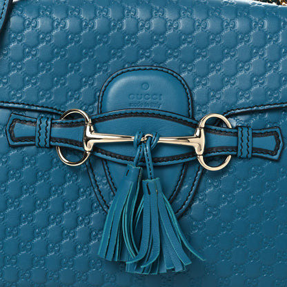 Soft Microguccissima Medium Emily Chain Shoulder Bag Deep Cobalt