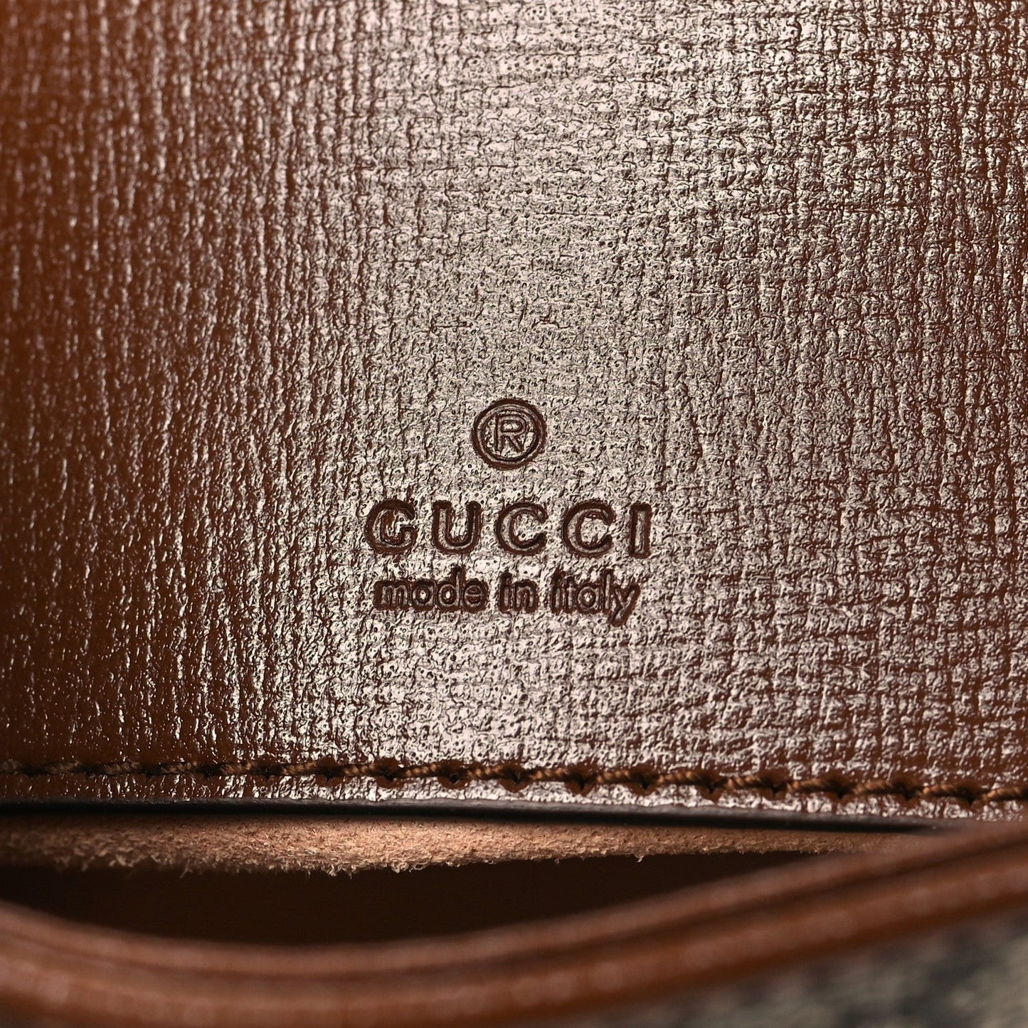 GG Supreme Monogram Azalea Calfskin Web Mini Jackie 1961 Hobo Beige Ebony Brown Sugar