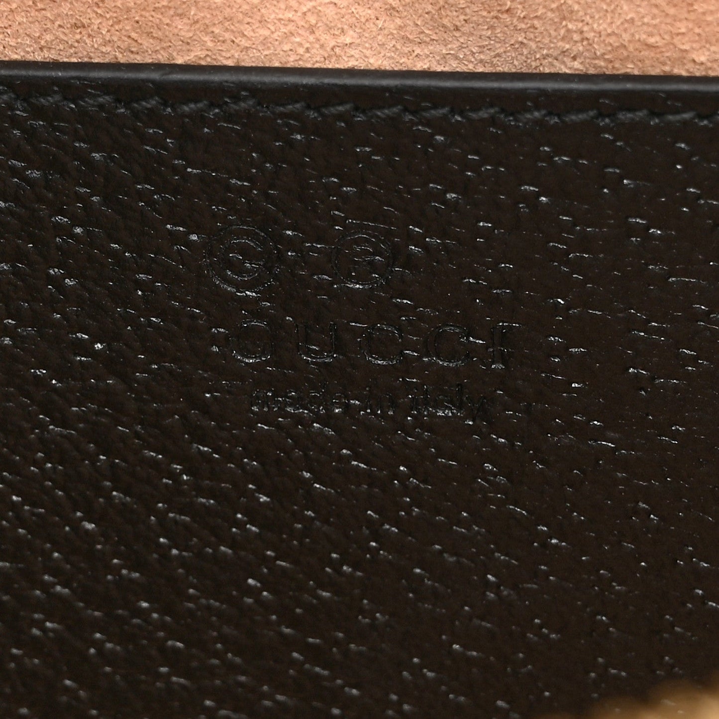 Textured Calfskin Web Small Ophidia Tote Bag Black