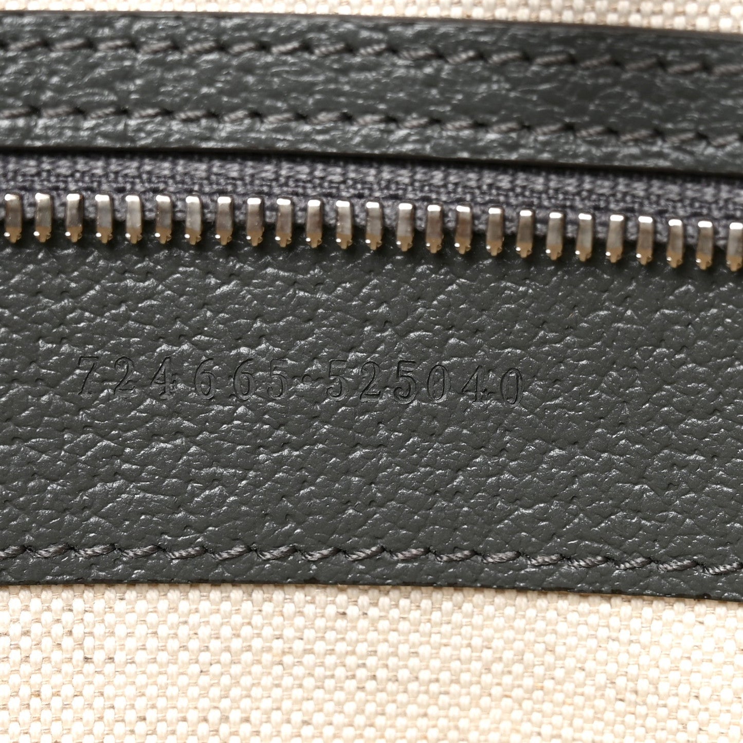 GG Supreme Monogram Textured Dollar Calfskin Large Ophidia Tote Bag Grey Black Graphite Grey
