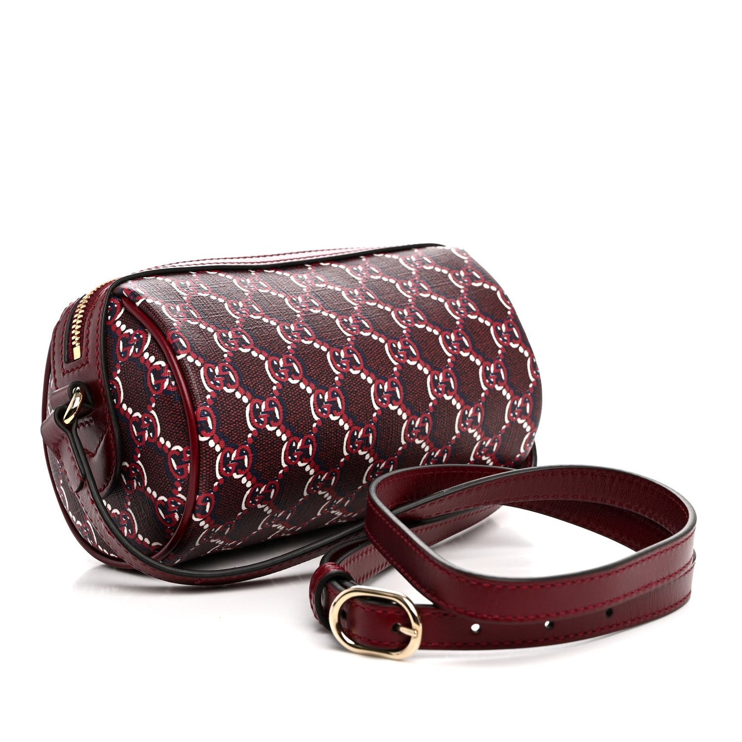 GG Shadow Monogram Ophidia Crossbody Bag Rosso Ancora Red