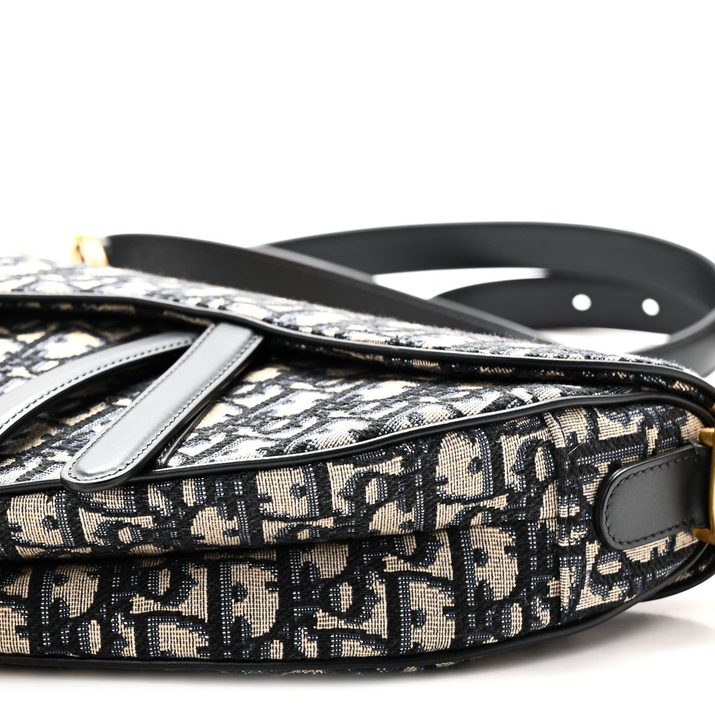 Oblique Saddle Bag With Strap Blue