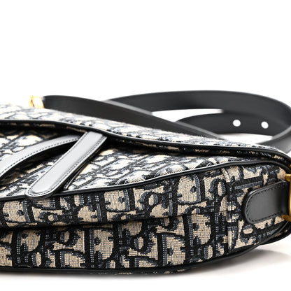 Oblique Saddle Bag With Strap Blue