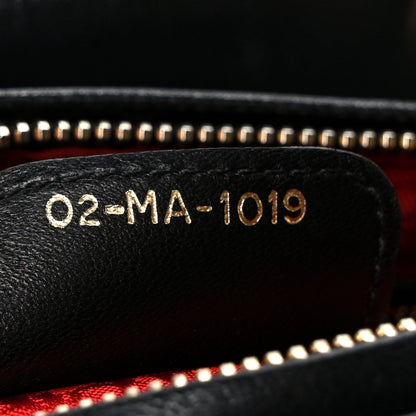 Lambskin Cannage Medium Lady Dior Black