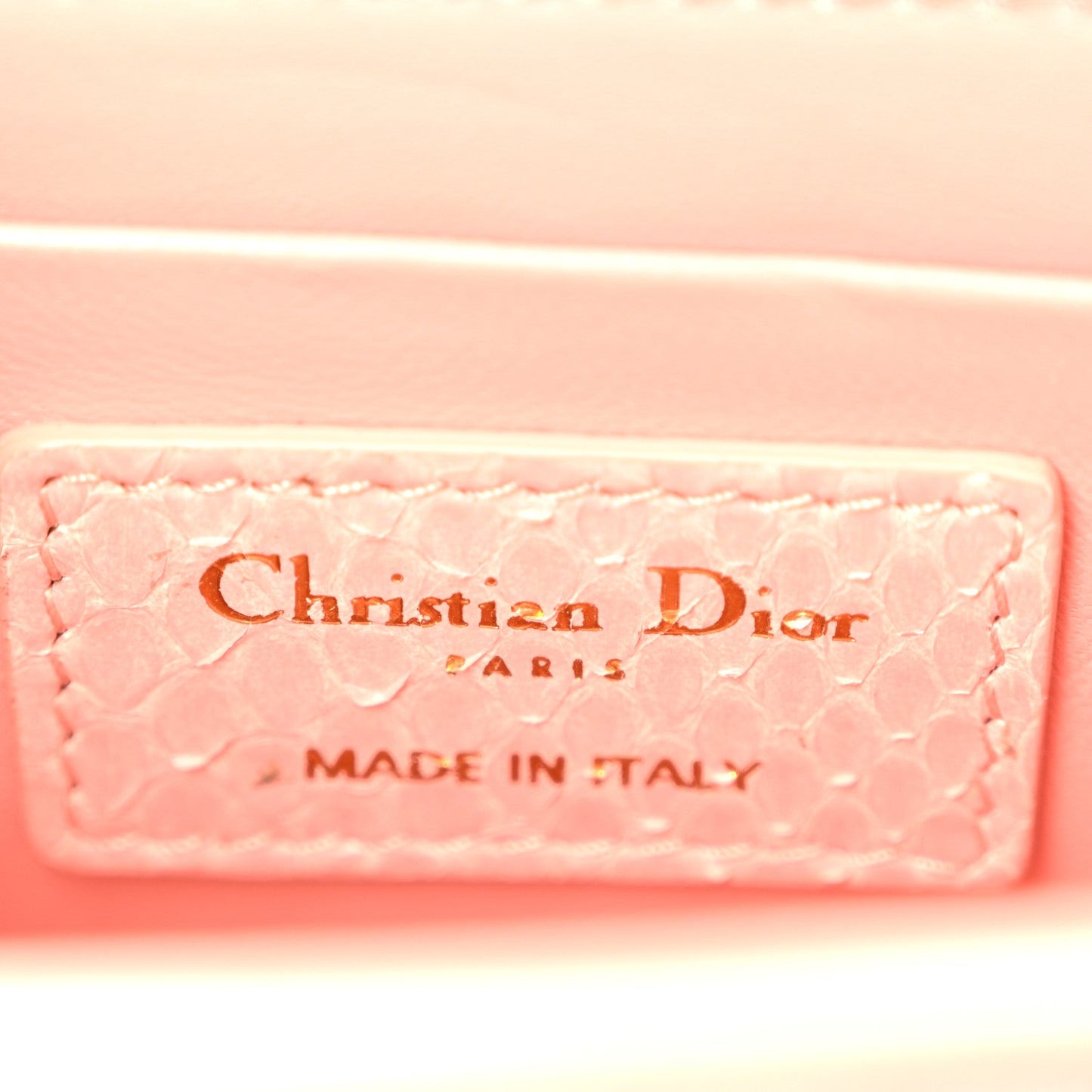 Snakeskin 30 Montaigne Box Bag Rose Clair