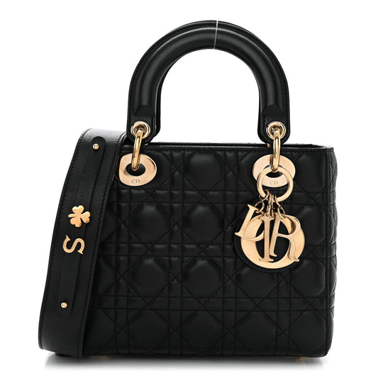 Lambskin Cannage Small My ABCDior Lady Dior Black