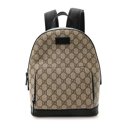 GG Supreme Monogram Small Eden Day Backpack Black