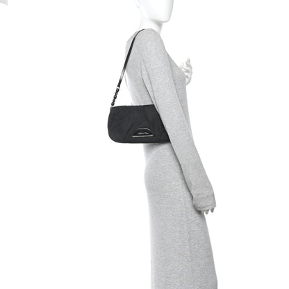Nylon Malice Shoulder Bag Black