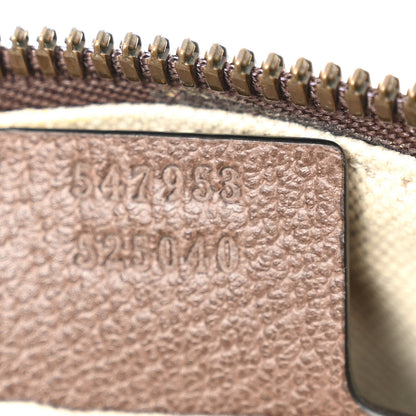 GG Supreme Monogram Textured Dollar Calfskin Web Medium Ophidia Carry-On Duffle Bag Beige Ebony New Acero
