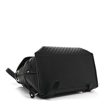 Microguccissima Drawstring Backpack Black