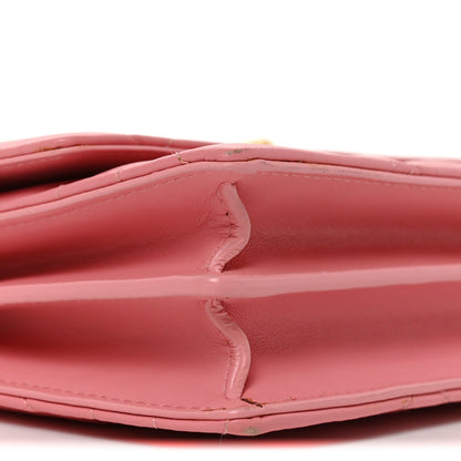 Lambskin Macrocannage Mini Miss Caro Bag Pink