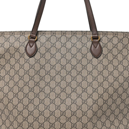 GG Supreme Monogram Medium Ophidia Shopping Tote Ebony