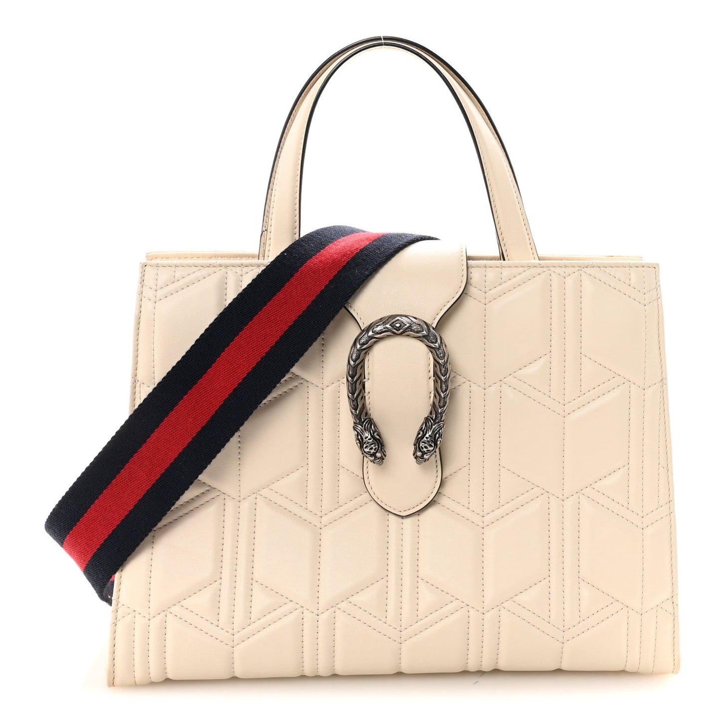 Cafskin Web Quilted Large Dionysus Tote Bag White