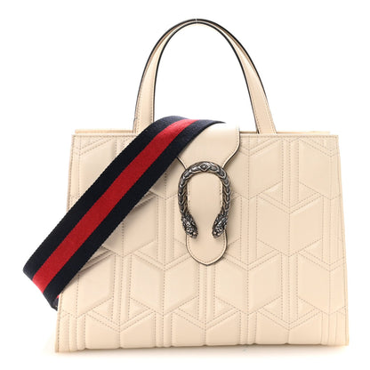 Cafskin Web Quilted Large Dionysus Tote Bag White