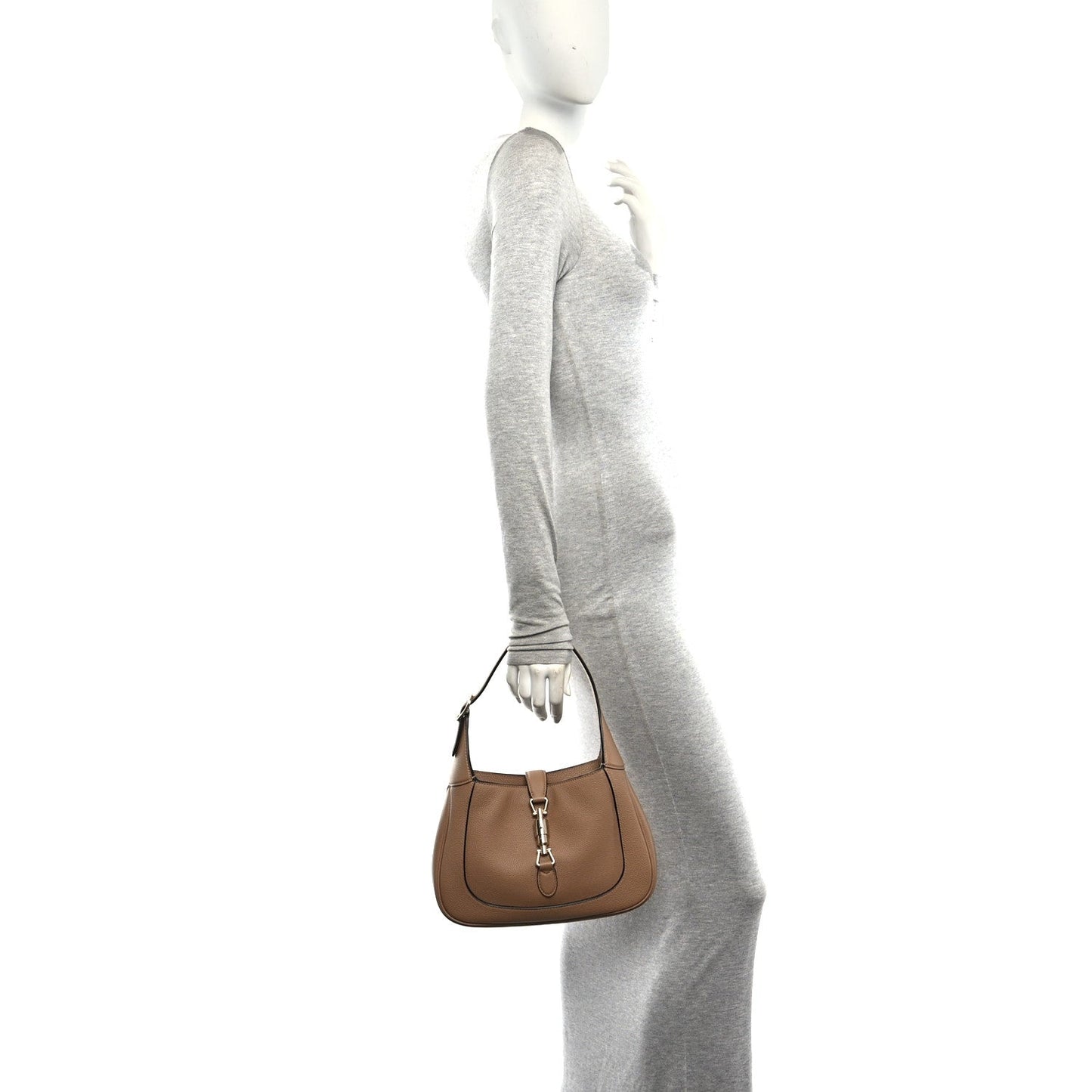 Grand Prix Calfskin Web Medium Jackie 1961 Hobo Natural Tan