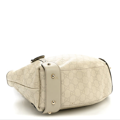 Guccissima Small Pelham Shoulder Bag Off White