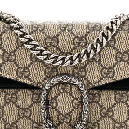 GG Supreme Monogram Mini Dionysus Shoulder Bag Black
