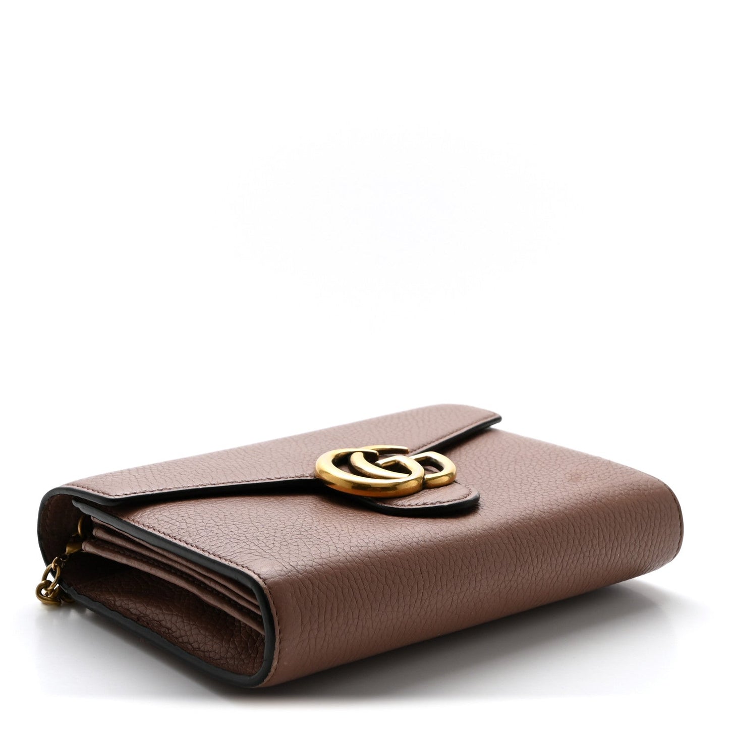 Cellarius Calfskin GG Marmont Chain Wallet Rosy Phard