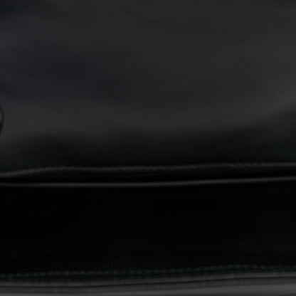 Calfskin Matelasse Monochrome Mini GG Marmont Shoulder Bag Black