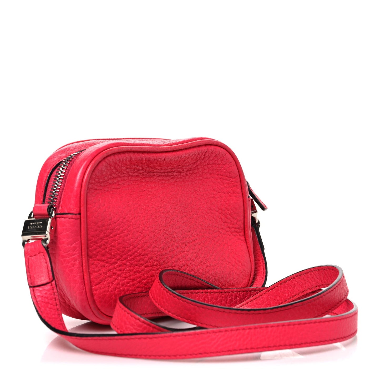 Pebbled Calfskin Children's Mini Soho Disco Messenger Bag Pink