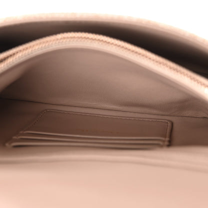 Linen Macrocannage Mini Caro Bag Rose