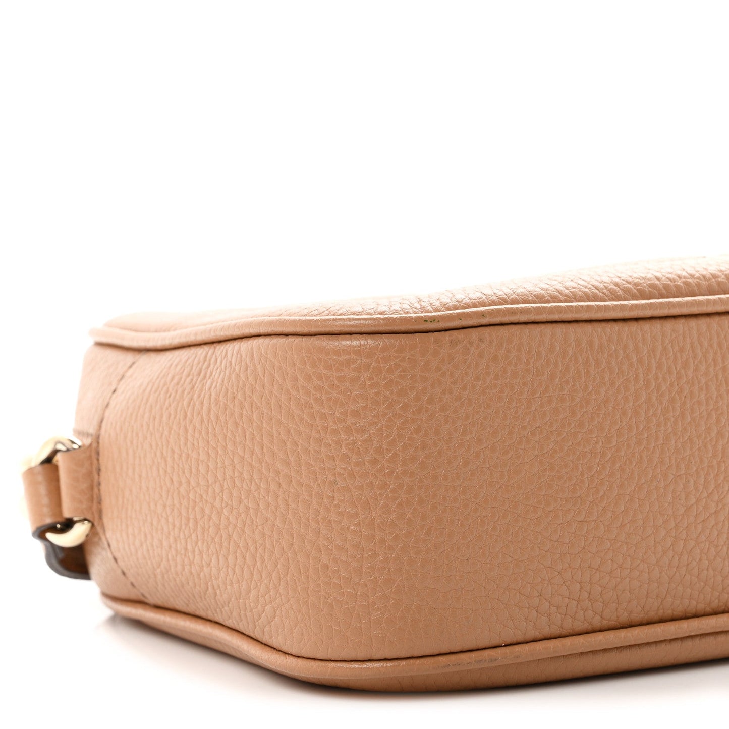 Pebbled Calfskin Small Soho Disco Bag Camelia