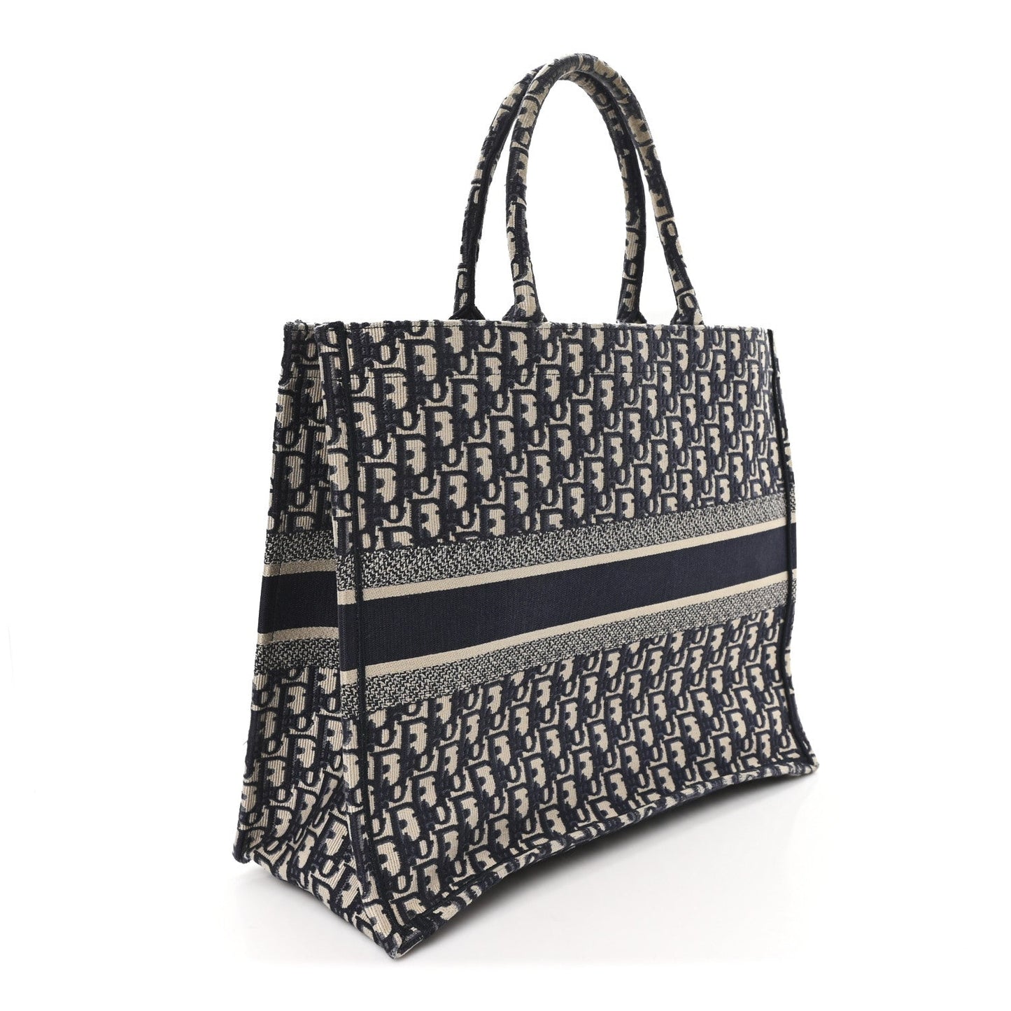 Oblique Large Book Tote Blue Multicolor
