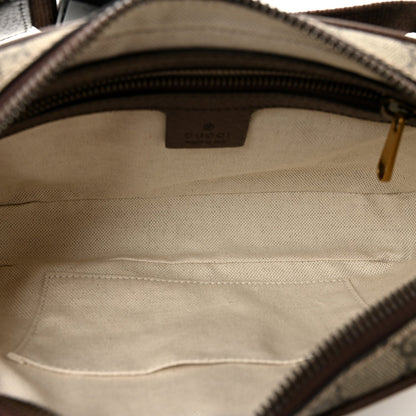 Soft GG Supreme Monogram Medium Ophidia Belt Bag Dark Brown