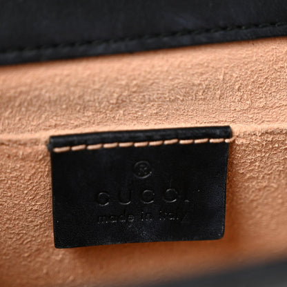 Guccissima Small Padlock Shoulder Bag Black