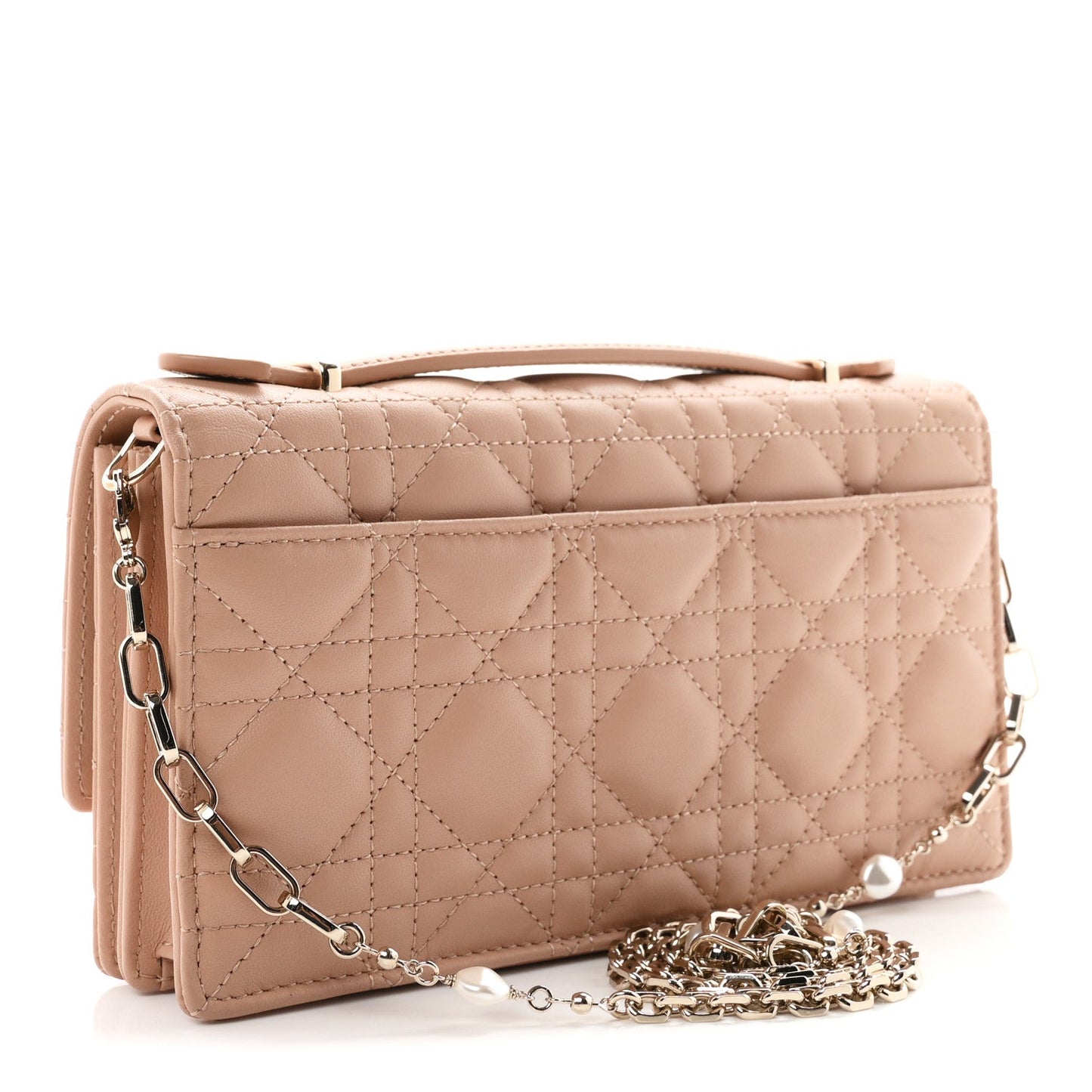 Lambskin Chain Lady My Dior Mini Chain Pouch Rose De Vents