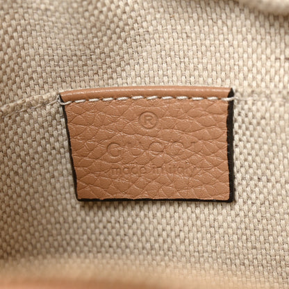 Pebbled Calfskin Small Soho Disco Bag Rose Beige