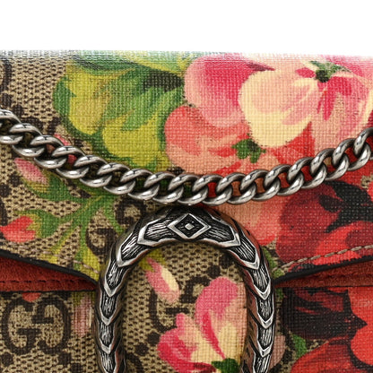 GG Supreme Monogram Blooms Super Mini Dionysus Shoulder Bag Beige Multicolor Dry Rose