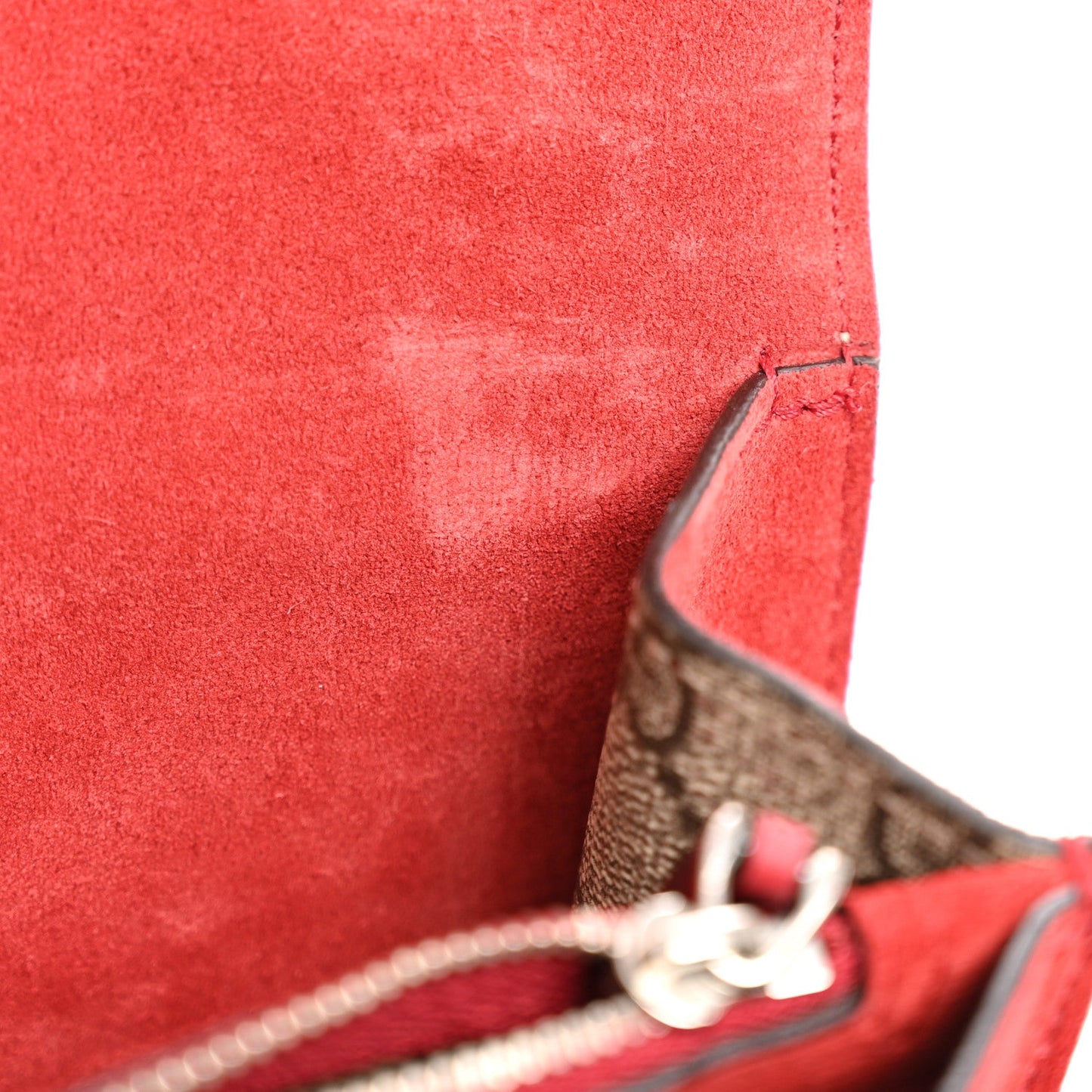 GG Supreme Monogram Small Dionysus Shoulder Bag Red