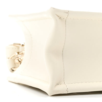 Calfskin Macrocannage Mini Book Tote Latte