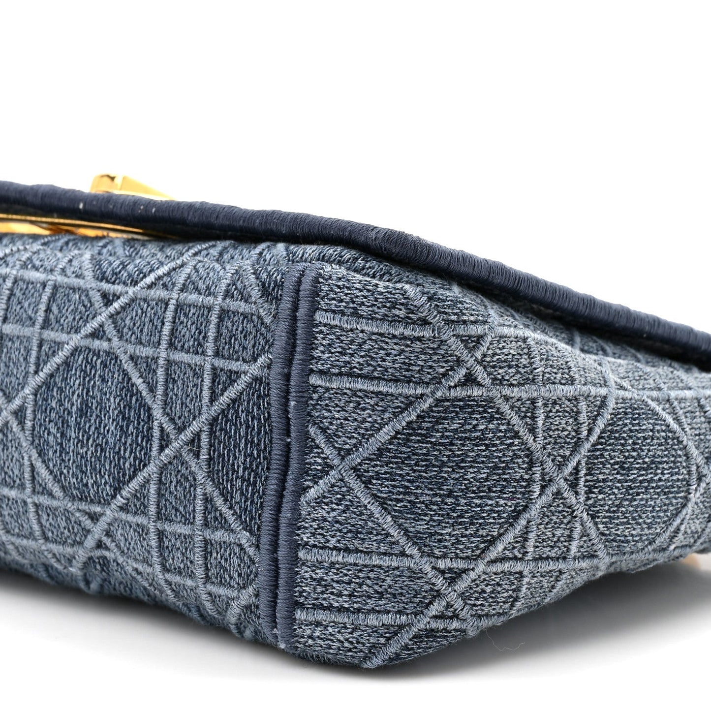 Denim Cannage Small Caro Bag Blue