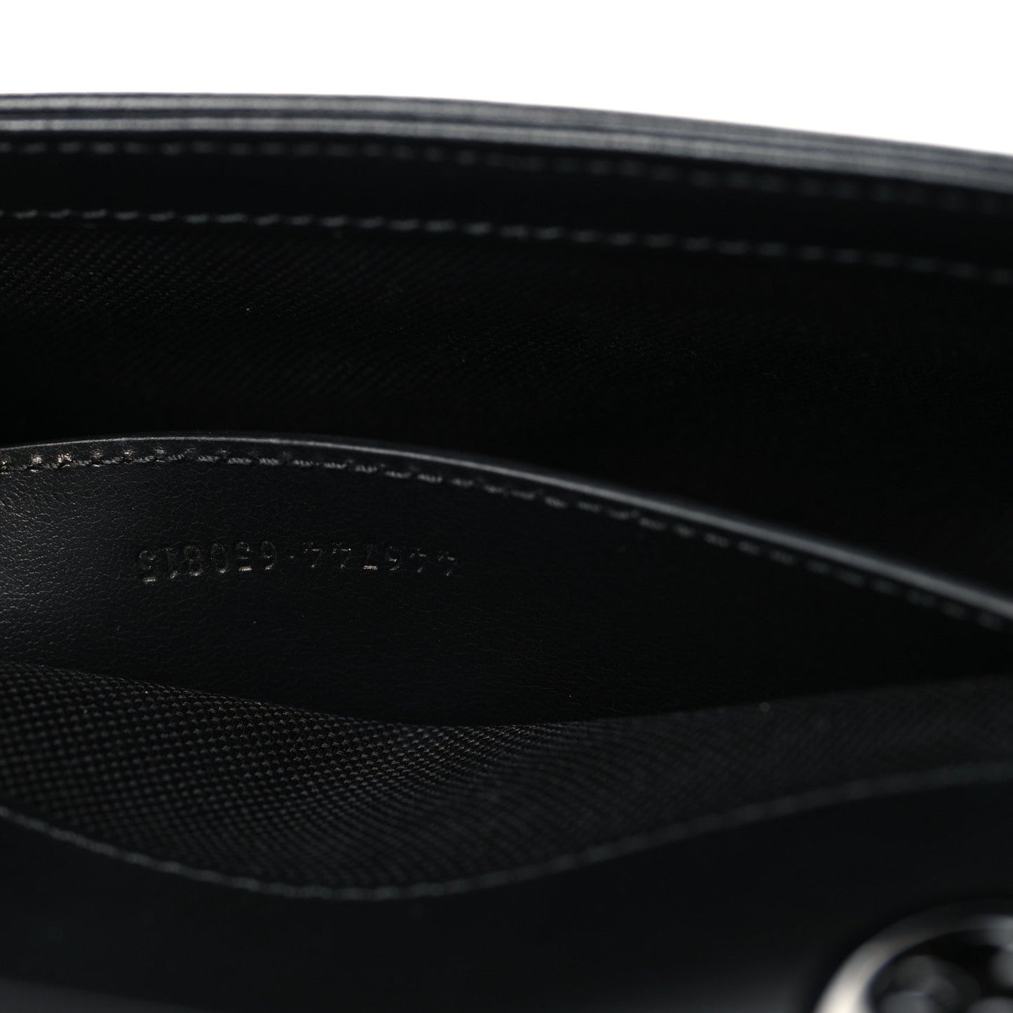 Calfskin Matelasse Monochrome Mini GG Marmont Shoulder Bag Black