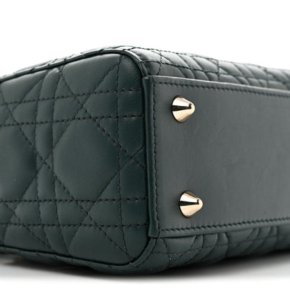 Lambskin Cannage Small My ABCDior Lady Dior Dark Green