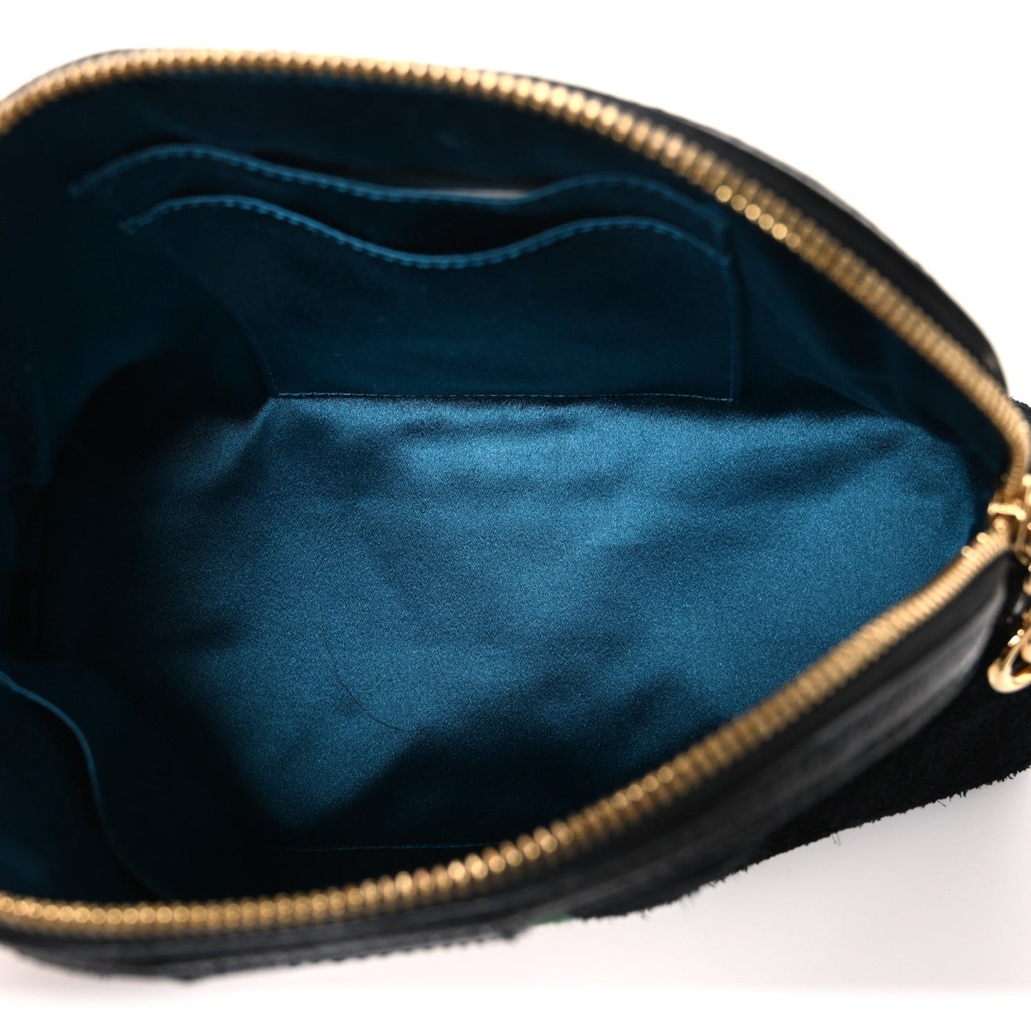 Suede Patent Web GG Small Ophidia Dome Shoulder Bag Black