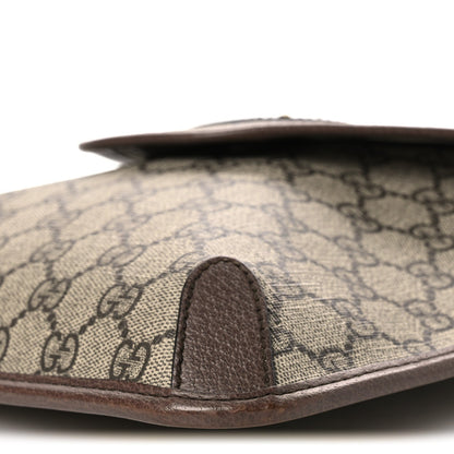 GG Supreme Monogram Web Medium Neo Vintage Flap Messenger Bag Beige New Acero