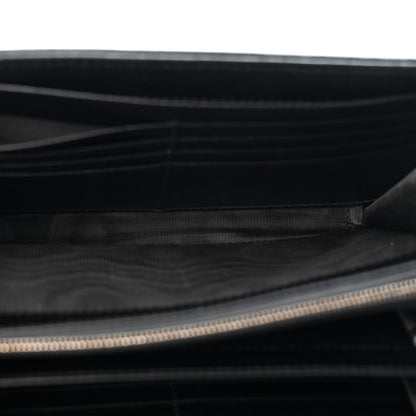 Calfskin Matelasse Aria GG Marmont Chain Wallet Black