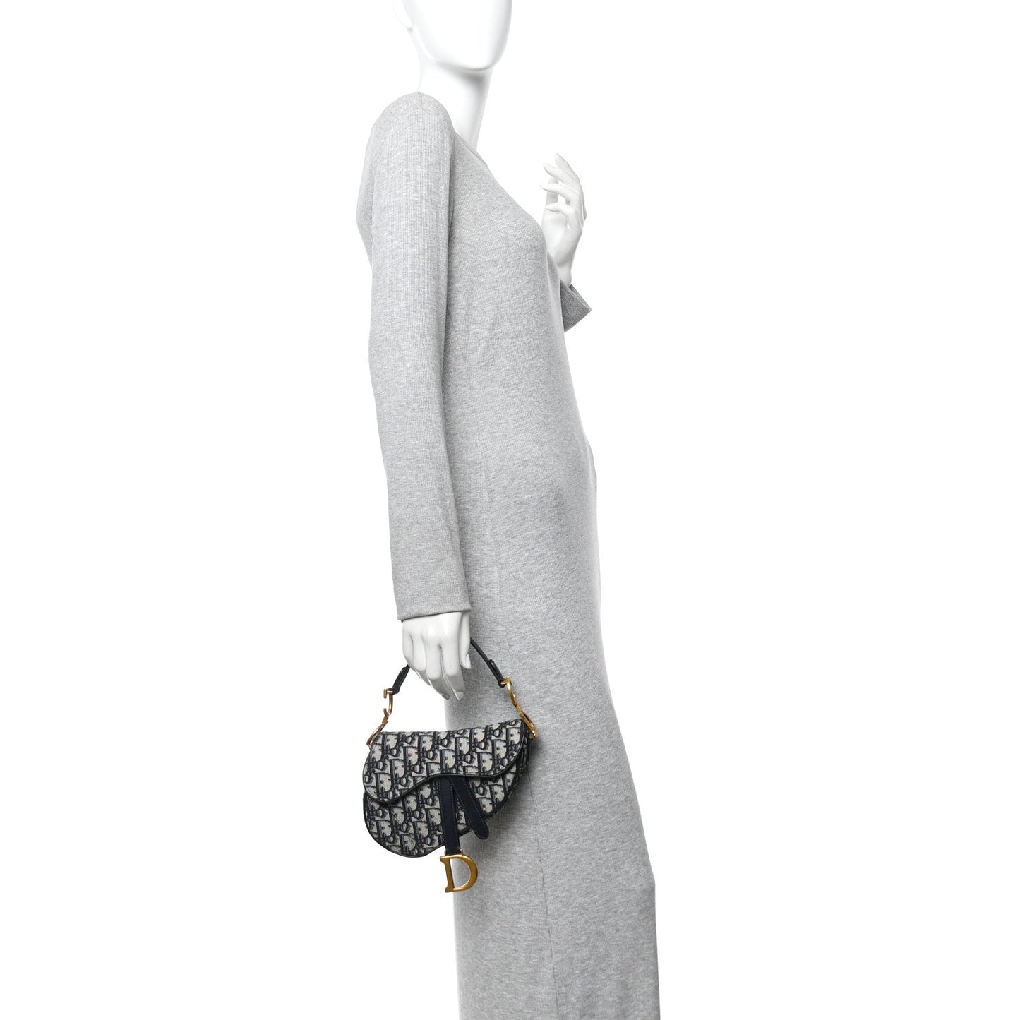 Oblique Mini Saddle Bag Blue