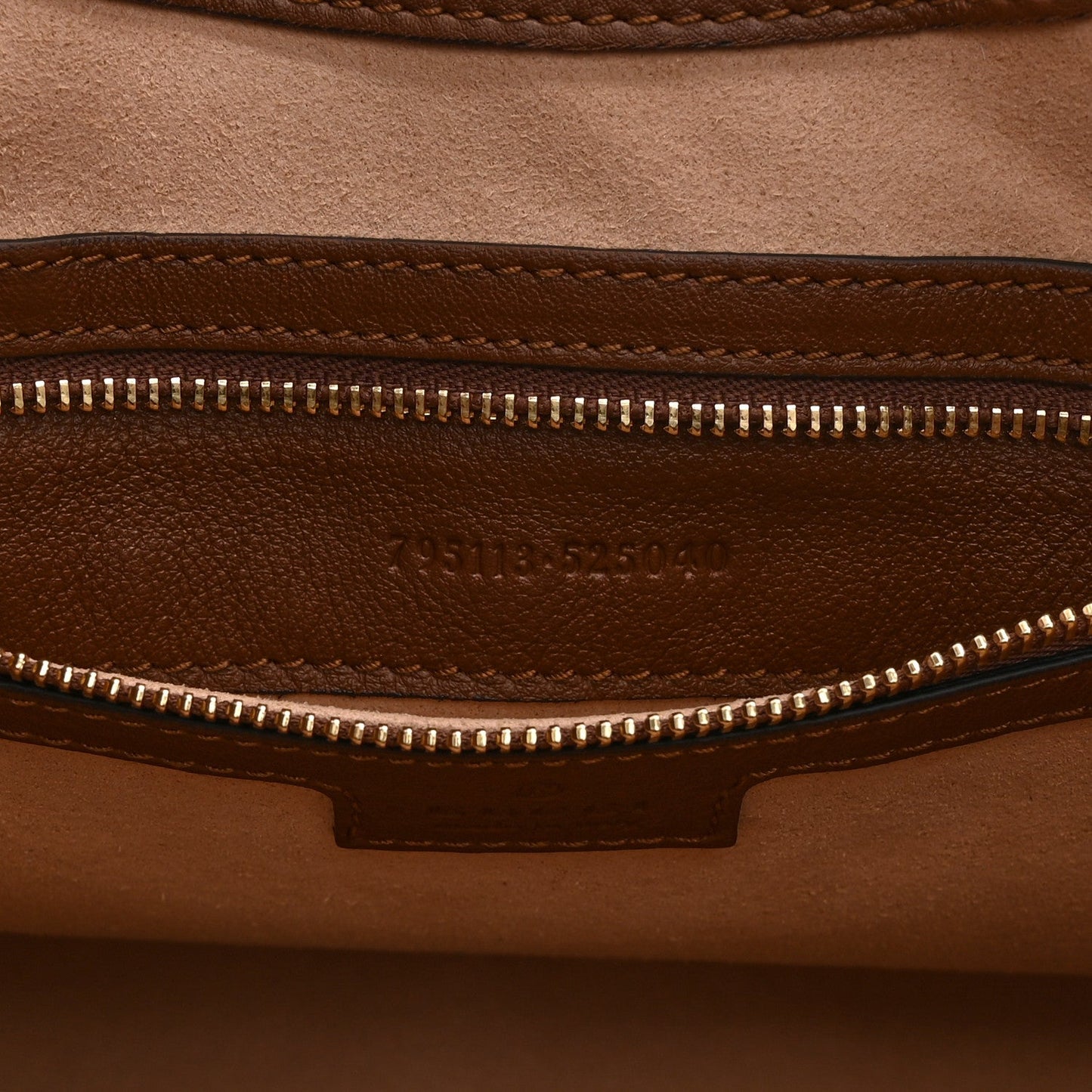 GG Supreme Monogram Medium Padlock Shoulder Bag Beige Ebony Brown Sugar