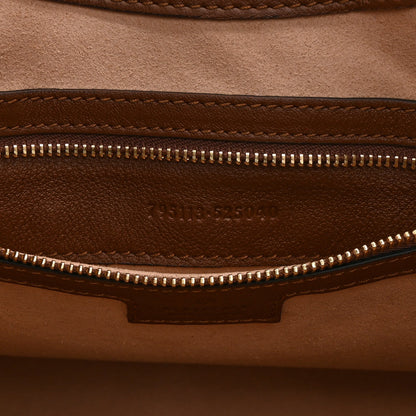 GG Supreme Monogram Medium Padlock Shoulder Bag Beige Ebony Brown Sugar