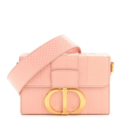 Snakeskin 30 Montaigne Box Bag Rose Clair