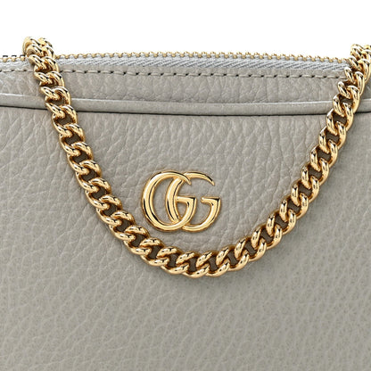 Dollar Calfskin Super Mini GG Marmont Chain Shoulder Bag Deep Grey