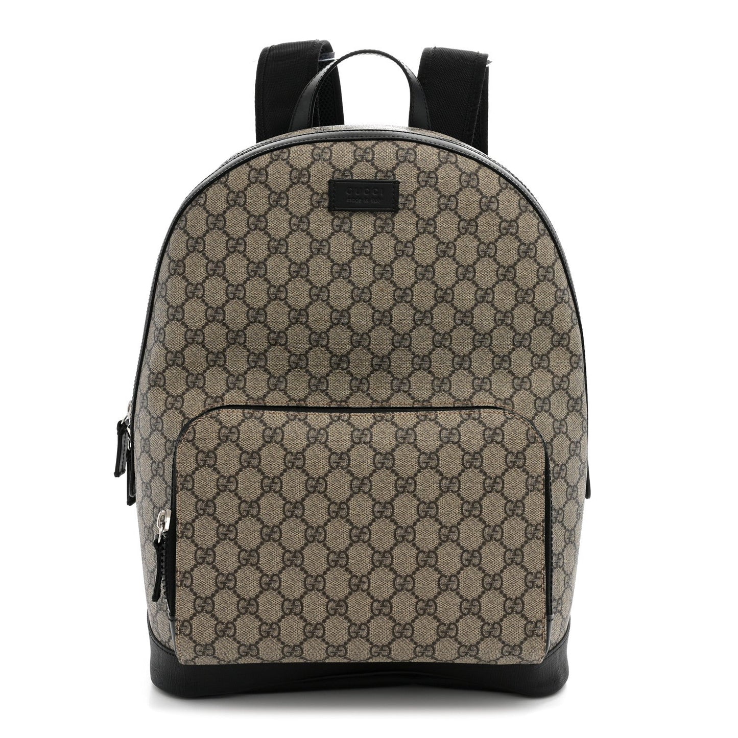 GG Supreme Monogram Medium Backpack Black
