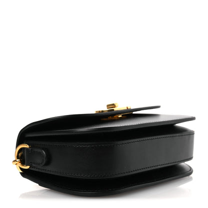 Box Calfskin 30 Montaigne Small Avenue Bag Black