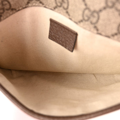 GG Supreme Monogram Neo Vintage Web Belt Bag Brown