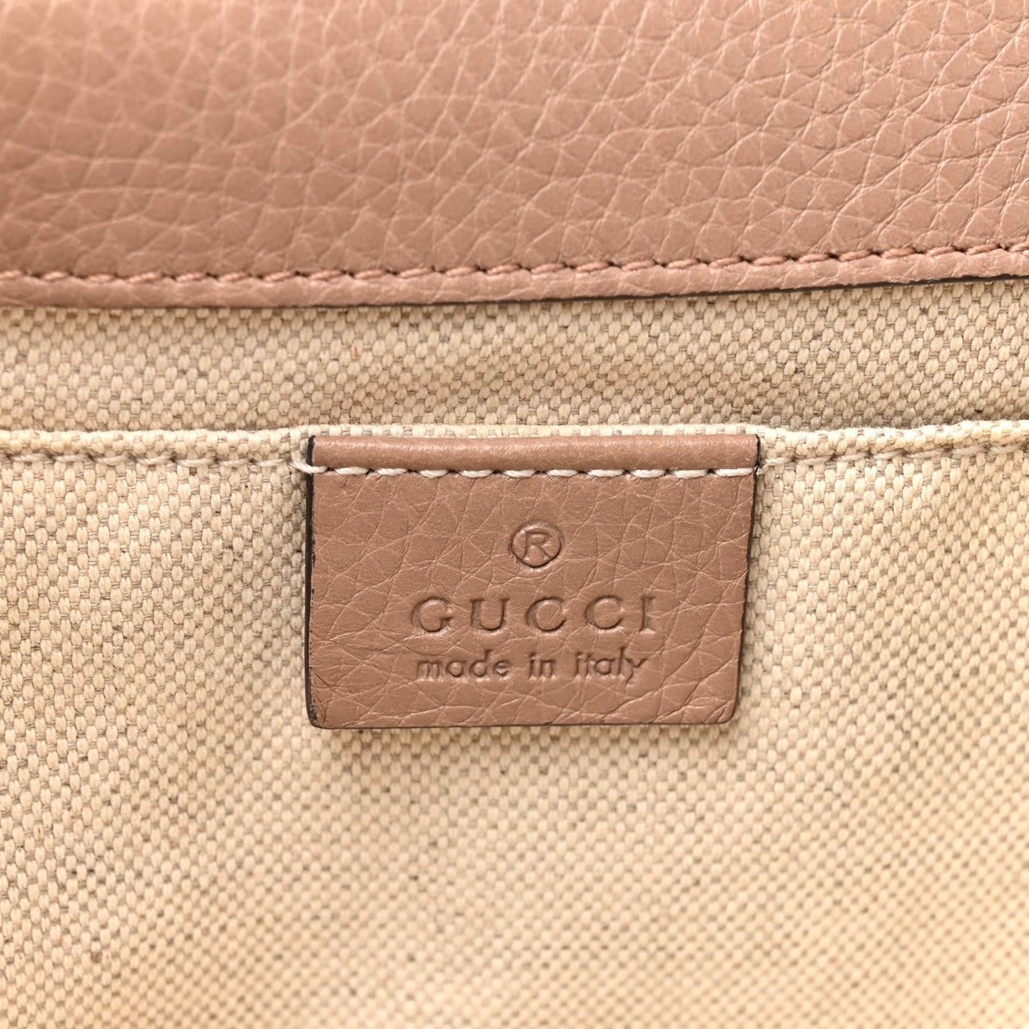 Calfskin Mini Pearly GG Marmont Top Handle Bag Porcelain Rose