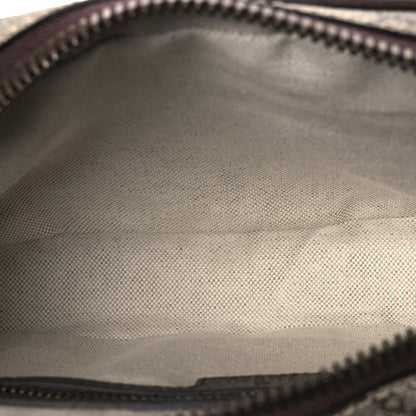 Soft GG Supreme Monogram Medium Ophidia Belt Bag  Dark Brown